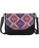 Plitvice Balkan print faux leather cross body seattle bag