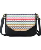 Tulum Mexican print faux leather cross body bag/clutch