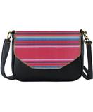 Camila Mexican serape print faux leather cross body Seattle bag - Mlavi vegan leather