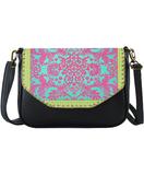 Gabriela Mexican oilcloth inspired floral print faux leather cross body Seattle bag