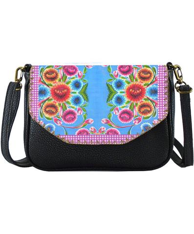 Daniella Mexican oilcloth inspired flora pattern vegan leather cross body Seattle bag - Mlavi
 - 1