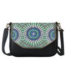 Imane Moroccan print faux leather cross body seattle bag