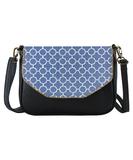 Fatima Moroccan print faux leather cross body seattle bag