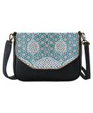 latifa Moroccan print faux leather cross body seattle bag