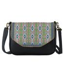 Arzu Turkish print faux leather cross body seattle bag