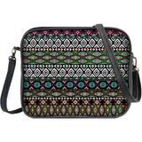 Shop Mlavi's Aztec print vegan faux leather cross body bag / toiletry bag