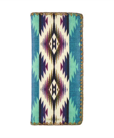 Meteora Balkan print vegan leather large wallet - Mlavi
 - 1