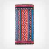 Ohrid Balkan print vegan leather large wallet - Mlavi vegan leather