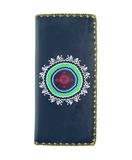 Abigail ikat print faux leather wallet