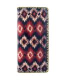 Aulia faux leather ikat print wallet