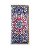 Karima Moroccan print faux leather wallet
