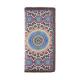 Shop Mlavi Studo's Moroccan Pattern Print Vegan / Faux Leather large flat wallet. Wholesale available at www.mlavi.com