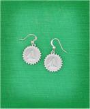 Reversible pendant earrings-Sailing boat v.s. love