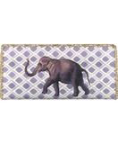Elephant faux leather large wallet
