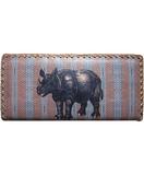 Rhino faux leather wallet