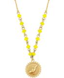 Reversible pendant necklace-Dolphin v.s. optimism