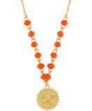 Reversible pendant necklace-Starfish v.s. divine love