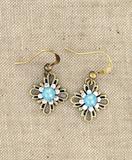 Valarie handmade vintage style earrings with rhinestone accent